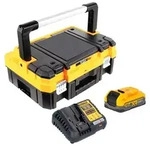 DeWalt DCB 1104 S1T Akku Starter Set 18 V mit 1x Powerstack Akku 3,5 Ah + DCB...