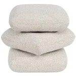 Duhome Sitzhocker aus Boucl&eacute; Polsterhocker 360&deg; Drehbar Ottoman Modern...