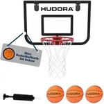 HUDORA Mini-Basketballkorb-Set Indoor &ndash; Set mit 3 B&auml;llen und Ballpumpe &ndash;