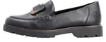 Rieker Damen Mokassins Schl&uuml;pfschuhe Schwarz - Schwarz - 36