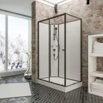Schulte Komplettkabine - Version links, 120 x 80 x 204 cm, Sicherheitsglas...