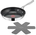 Tefal Jamie Oliver H880S234, Rund, Allzweckpfanne, Schwarz, Edelstahl, Keramik, 250