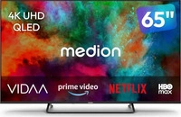 MEDION MD865602, MEDION 163,9 cm (65 Zoll) QLED Fernseher (Smart-TV, Dolby...