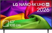 LG 43NU800B3LC 43" 4K HDR UHD, 3840x2160, DVB-T2/C/S2, AI Alpha 7, HDR 10,...