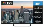 Smart Tech 40QV02V QLED Fernseher 40 Zoll Smart TV VIDAA Full HD Aufl&ouml;sung und