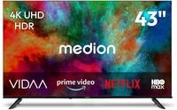 MEDION 108 cm (43 Zoll) Ultra HD Fernseher (Smart-TV, HDR10, VIDAA Store, HBO...