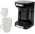 Nedis KACM140EBK, Filterkaffeemaschine, Gemahlener Kaffee, 450 W, Schwarz - Schwarz