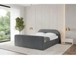 ALTDECOR Polsterbett mit Bettkasten - TIVON-Z-v1 - 120x200 - Dunkelgrau - Bett mit