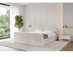 ALTDECOR Polsterbett mit Bettkasten - TIVON-Z-v1 - 200x200 - Beige - Bett mit