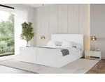 ALTDECOR Polsterbett mit Bettkasten - EMMI-Z - 120x200 - Wei&szlig; - Bett mit...