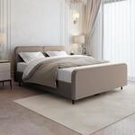Doppelbett LEA 160x200 cm Polsterbett mit Bettkasten, ohne Matratze & Topper...