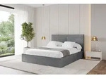 ALTDECOR Polsterbett mit Bettkasten - EMMI - 160x200 - Dunkelgrau - Bett mit Matratze
