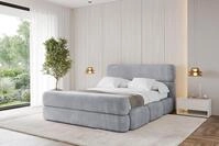 ALTDECOR Polsterbett mit Bettkasten - ELVA-Z - 160x200 - Grau - Bett mit Matratze