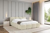 ALTDECOR Polsterbett mit Bettkasten - KALA-v1 - 180x200 - Beige - Bett ohne Matratze,