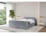 ALTDECOR Polsterbett mit Bettkasten - TIVON-Z-v1 - 160x200 - Grau - Bett mit Kopfteil