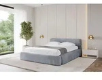 ALTDECOR Polsterbett mit Bettkasten - ENORA-v1 - 140x200 - Grau - Bett ohne Matratze,