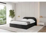 ALTDECOR Polsterbett mit Bettkasten - TIVON-v1 - 200x200 - Schwarz - Bett ohne
