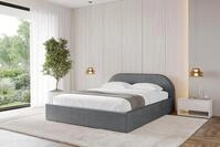 ALTDECOR Polsterbett mit Bettkasten - TIVON-v1 - 120x200 - Dunkelgrau - Bett mit