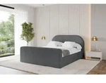ALTDECOR Polsterbett mit Bettkasten - TIVON-Z - 200x200 - Dunkelgrau - Bett mit