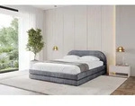 ALTDECOR Polsterbett mit Bettkasten - LERIS-v1 - 120x200 - Dunkelgrau - Bett ohne