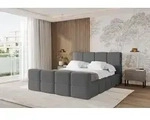 ALTDECOR Polsterbett mit Bettkasten - NATA-Z - 180x200 - Grau - Bett mit Kopfteil und