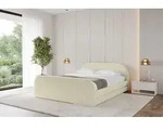 ALTDECOR Polsterbett mit Bettkasten - LERIS-Z-v1 - 160x200 - Beige - Bett mit