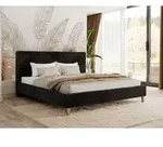 MKS MEBLE Polsterbett LUMARO CLASSIC 160x200 mit Lattenrost & Kopfteil, Modernes
