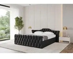 ALTDECOR Polsterbett mit Bettkasten - ZORAN-Z-v1 - 180x200 - Schwarz - Bett mit