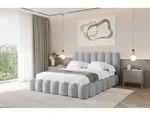 ALTDECOR Polsterbett mit Bettkasten - SORA - 200x200 - Grau - Bett ohne Matratze,