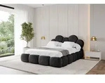 ALTDECOR Polsterbett mit Bettkasten - LANA - 120x200 - Schwarz - Bett ohne Matratze,