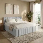 Home Collective Polsterbett 180x200 cm Bett mit Bettkasten & Lattenrost...
