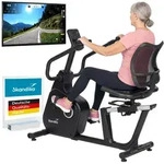 Skandika Liege-Ergometer Cykling P12 Comfort | Heimtrainer Fahrrad mit drehbarem