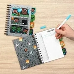 Minecraft-Notizbuch mit Trennbl&auml;ttern - Grau