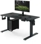 Ergonomischer, h&ouml;henverstellbarer Schreibtisch in Anthrazit: 120 x 60 cm: ARIA