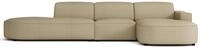 Selsey Sallmo - Ecksofa L-Form, 3-Sitzer, rechts, Chenille Dunkelbeige, 358 cm -