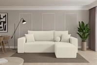 ALTDECOR Ecksofa mit Schlaffunktion und Bettkasten - SENO-L - 249x139x85 - Beige -