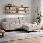 Ecksofa L-Form MARCO MINI 275 x 182 cm Rechte, Modernes Sofa mit elektrische