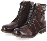Maciejka Damen Schn&uuml;rstiefeletten Braun Leder Gr&ouml;&szlig;e: 37 - Braun - 37