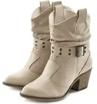 LASCANA Cowboy Stiefelette Sommerstiefelette beige Gr&ouml;&szlig;e 36 - Beige - 36