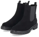 Marco Tozzi Damen Chelsea Boots Schwarz Textil Gr&ouml;&szlig;e: 37 - Schwarz - 37