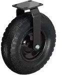 Relaxdays Bockrolle, 3.50-4, Traglast 120 kg, Gummi, Stahlplatte, luftbereift,