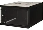 LINK LK1907U66N, Wandmontiertes Regal, 6U, 45 kg, Sperrschloss, Schwarz