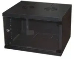 LINK LK1907UN, Wandmontiertes Regal, 6U, 50 kg, Sperrschloss, Schwarz