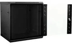 vidaXL Netzwerkschrank mit Speicher Schwarz 60 x 45 x 65 cm Stahl - Schwarz