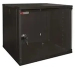 WP WPN-RWA-06606-B, Wandmontiertes Regal, 6U, 50 kg, Sperrschloss, Schwarz