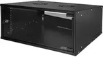 LogiLink W12C55B, Wandmontiertes Regal, 12U, 40 kg, 14 kg, Schwarz