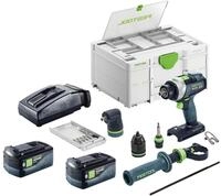 Festool TPC 18/4-Basic-Set Akku Schlagbohrschrauber 18 V 75 Nm Brushless + 2x...