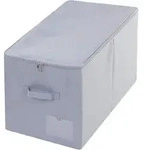 Aufbewahrungsbox 60L Extra Large Hellgrau faltbar mit Deckel 56x32x33cm -...