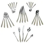Ritzenhoff 30tlg Beauty Besteck-Set taupe f&uuml;r 6 Personen Messer Gabel L&ouml;ffel -