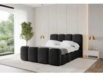 ALTDECOR Polsterbett mit Bettkasten - KALA-Z - 120x200 - Schwarz - Bett mit Matratze